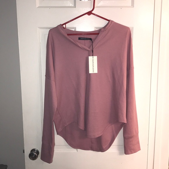 Calvin Klein Jeans Tops - Calvin Klein Jeans Pink Long Sleeve Shirt
